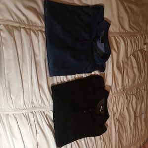 Men’s Nike navy and black golf shirts